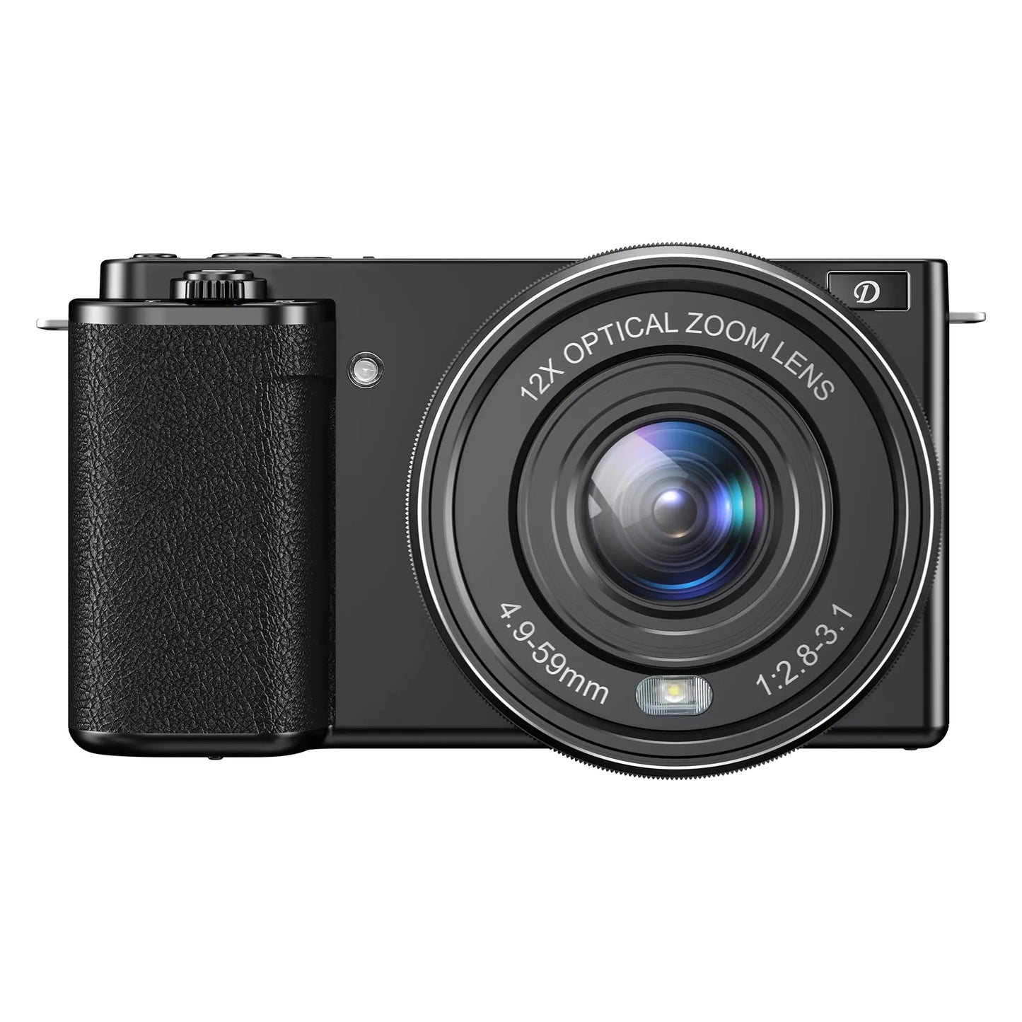 4K 64MP Pro Photo Camera with 12X Zoom
