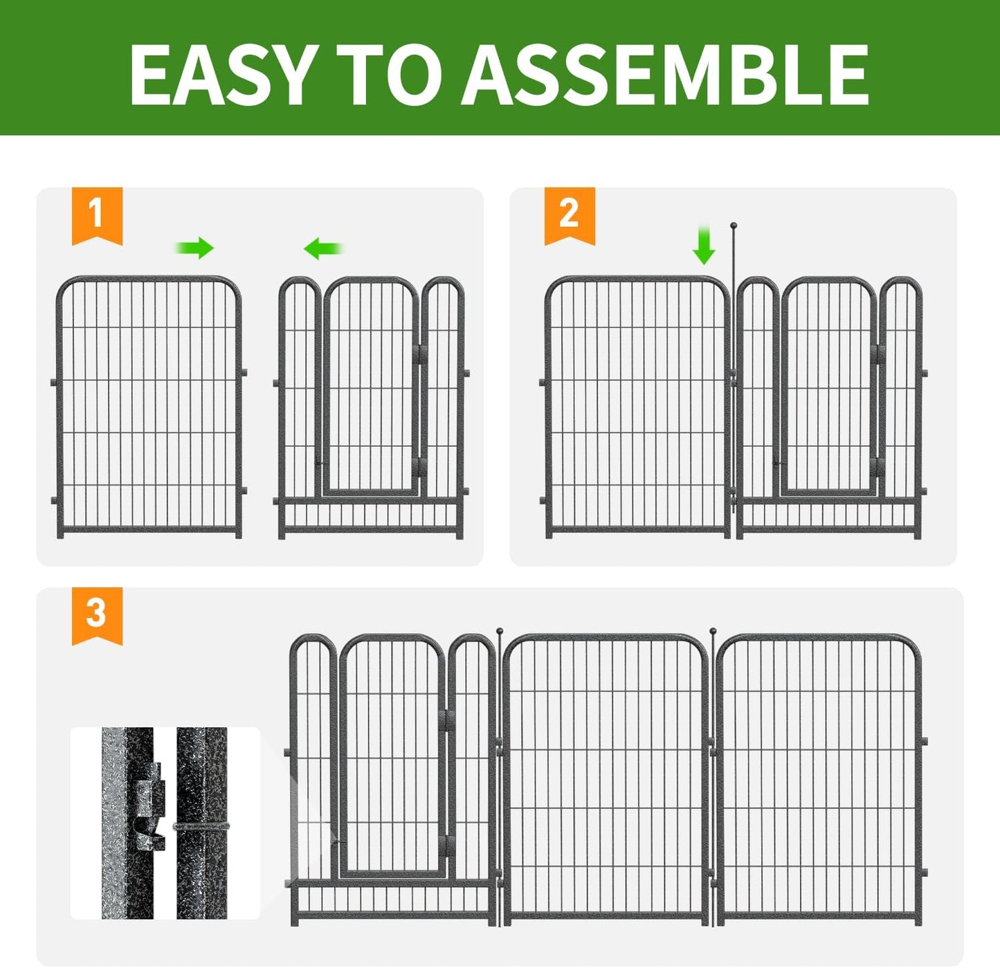 PetSafe Garden Barrier - 48” High - No Dig Fence with Gate
