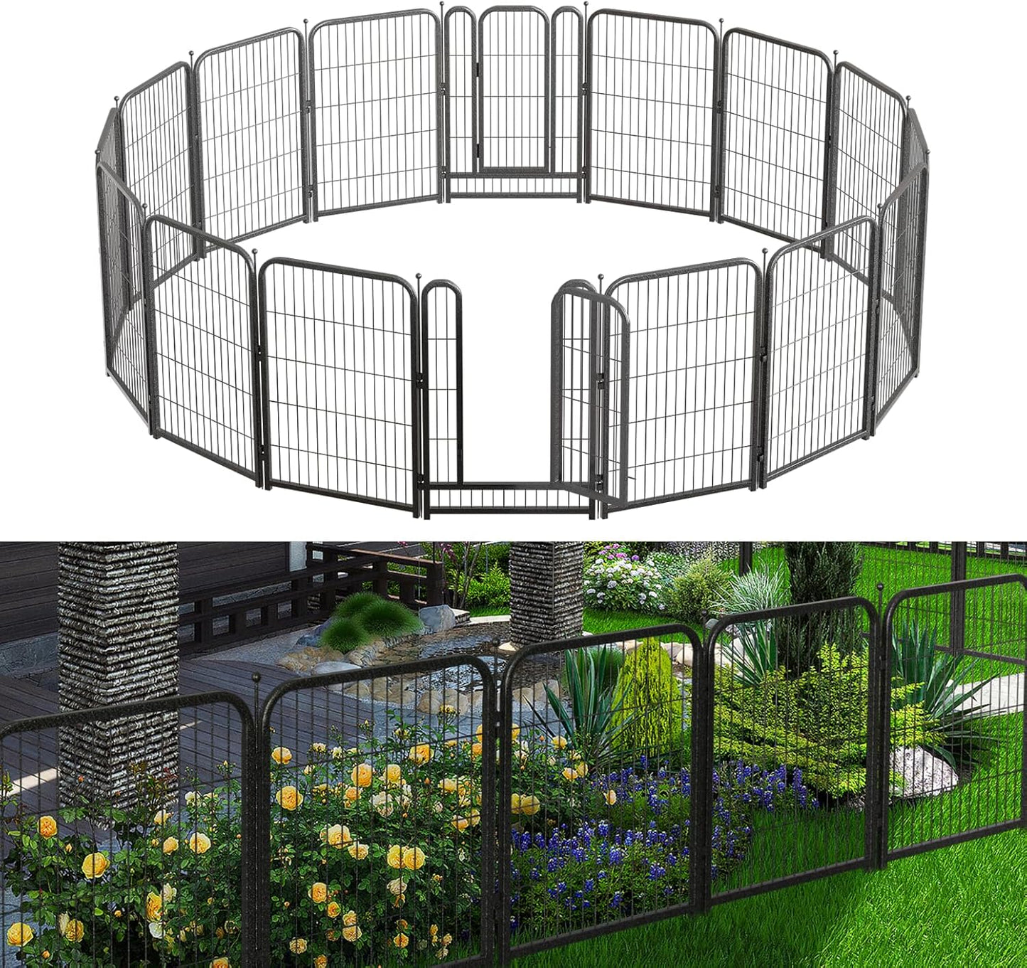 PetSafe Garden Barrier - 48” High - No Dig Fence with Gate