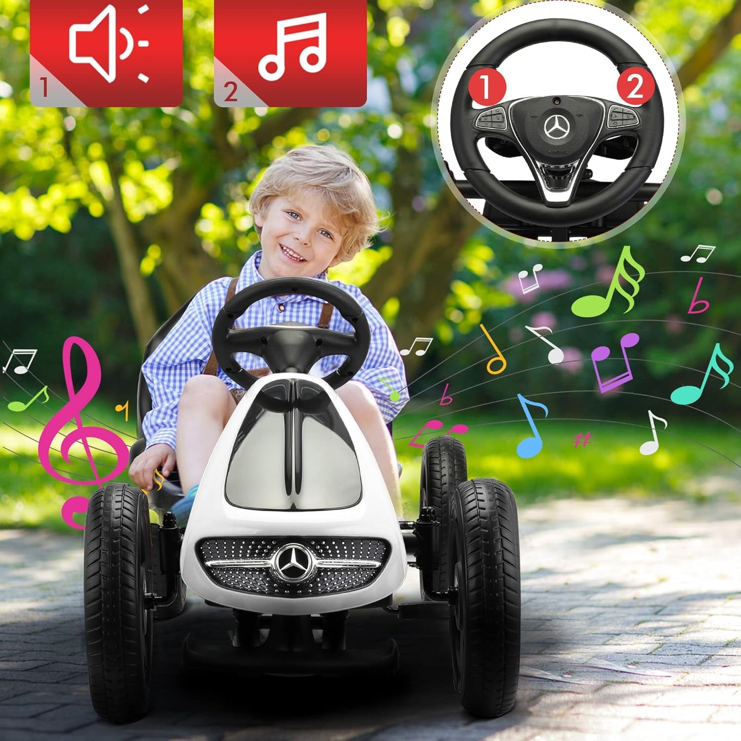 Mercedes Kids Go-Kart Pedal Bike for Children