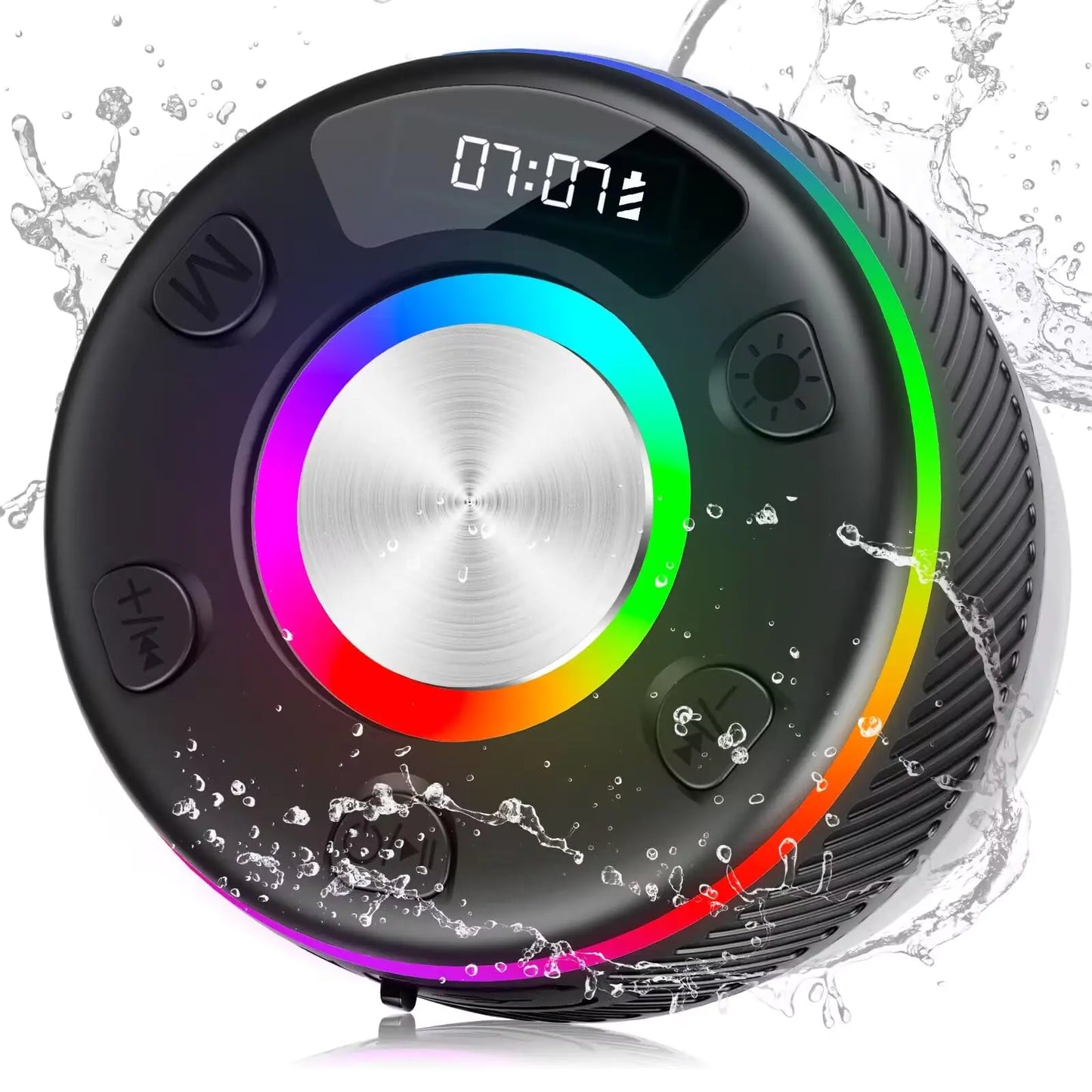 BESNOOW Bluetooth Shower Speaker HD Stereo Sound Bluetooth Speaker IPX7 Waterproof