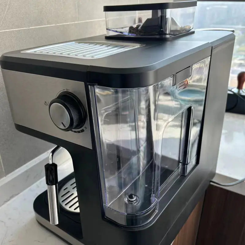 Automatic Espresso Machine with Grinder and Milk Frother