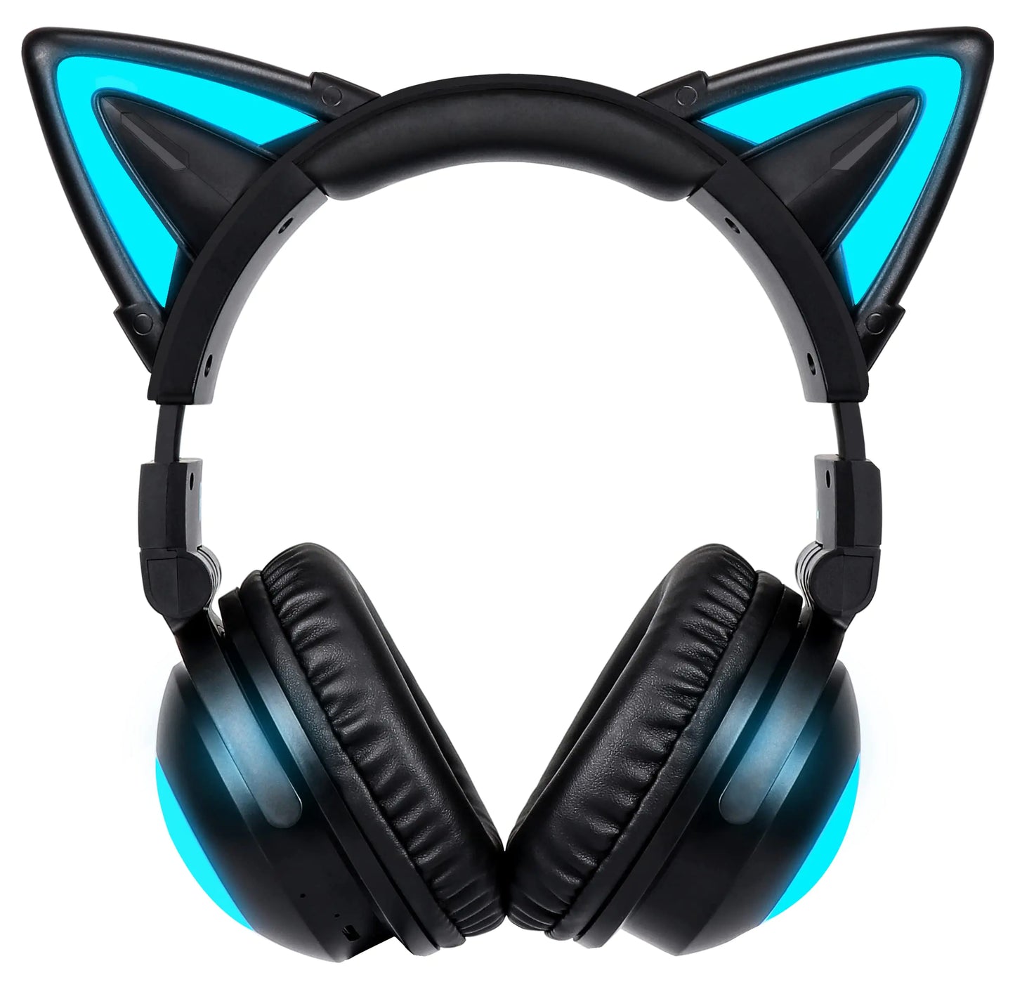 Wireless Cat Ear Headphones (12 Color Changing) with & 3.5mm Jack Gaming Pro Bluetooth&Wired