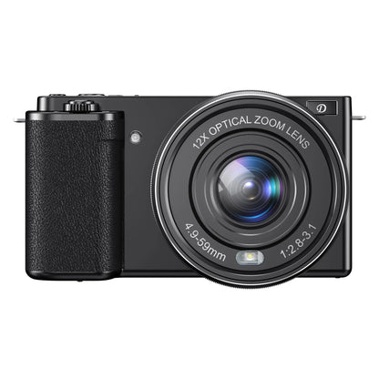 4K 64MP Pro Photo Camera with 12X Zoom