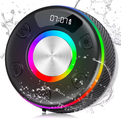 BESNOOW Bluetooth Shower Speaker HD Stereo Sound Bluetooth Speaker IPX7 Waterproof