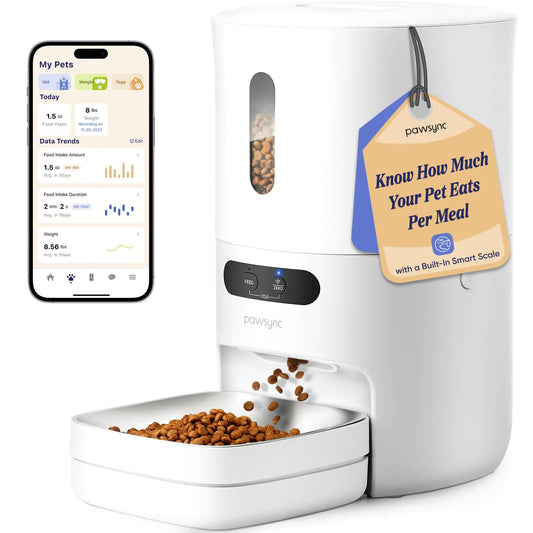 Pawsync Smart Pet Feeder 3.6L with App Control and Scale