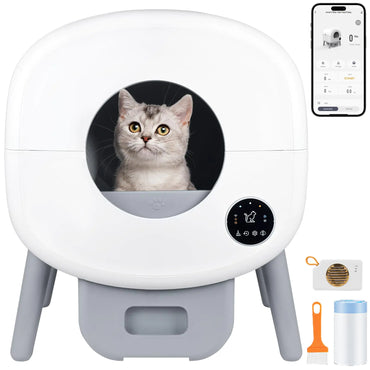 Heifriday Auto-Clean Smart Litter Box for Multiple Cats