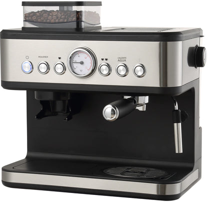 Automatic Espresso Machine with Grinder and Milk Frother