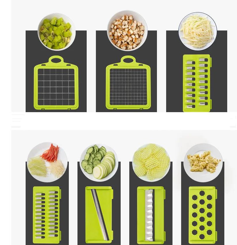 Vegetable Noodle & Slicer 7 - in - 1 Multi - Blade Cutter - buyXall