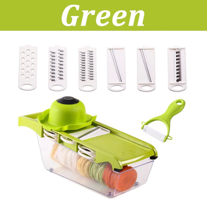 Vegetable Noodle & Slicer 7 - in - 1 Multi - Blade Cutter - buyXall