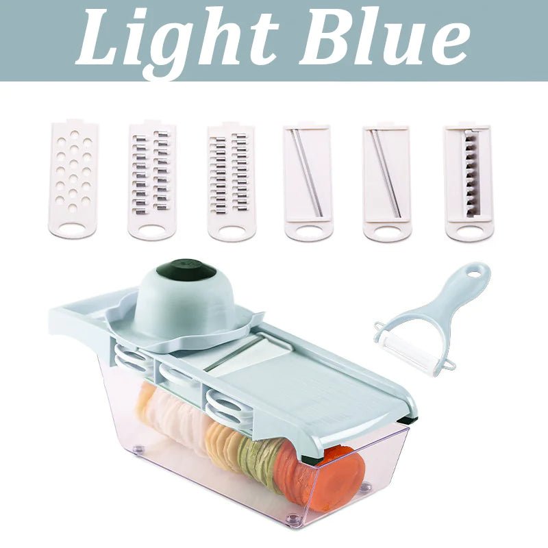 Vegetable Noodle & Slicer 7 - in - 1 Multi - Blade Cutter - buyXall